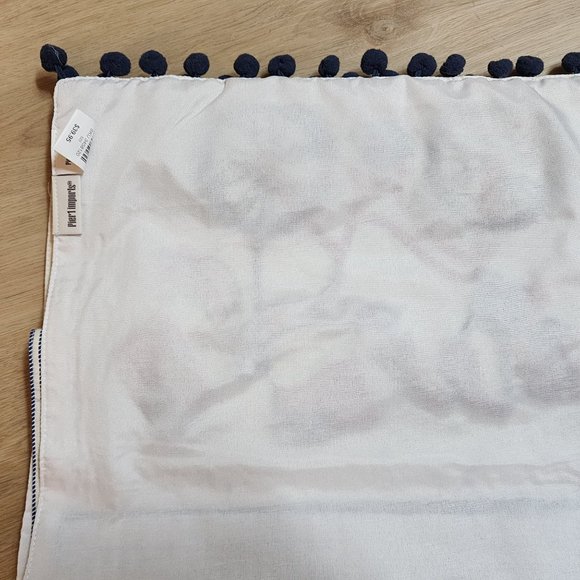 Pier 1 Beaded Embroidered Table Runner Patriotic Red White Blue VTG 13.5" x 71" - Picture 11 of 12